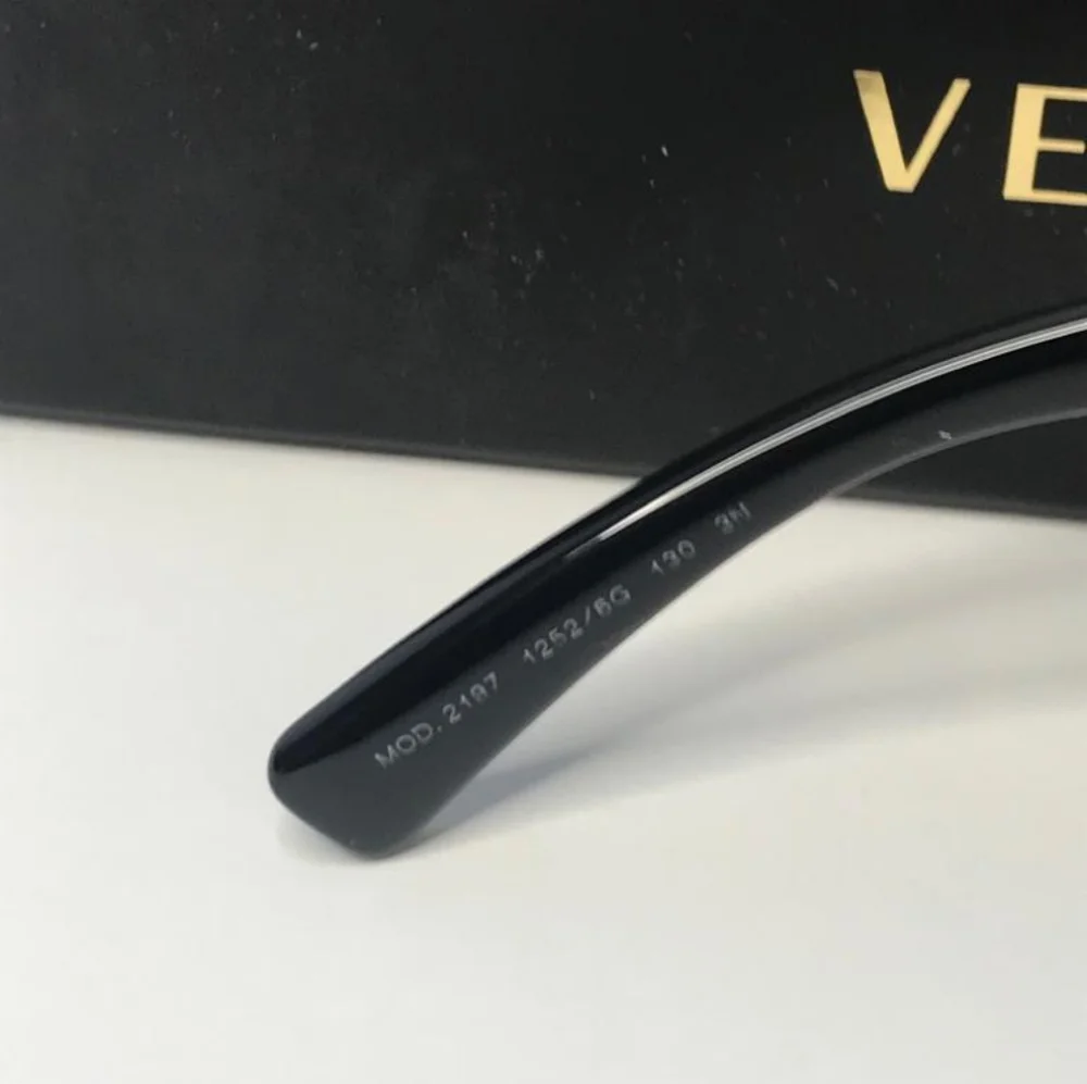 💯 Authentic New Versace Sunglasses Men's 2197 1261/87 Matte Black/Grey Lenses